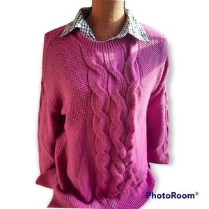 Saint John's Bay Women's Sweater, L, Mauve